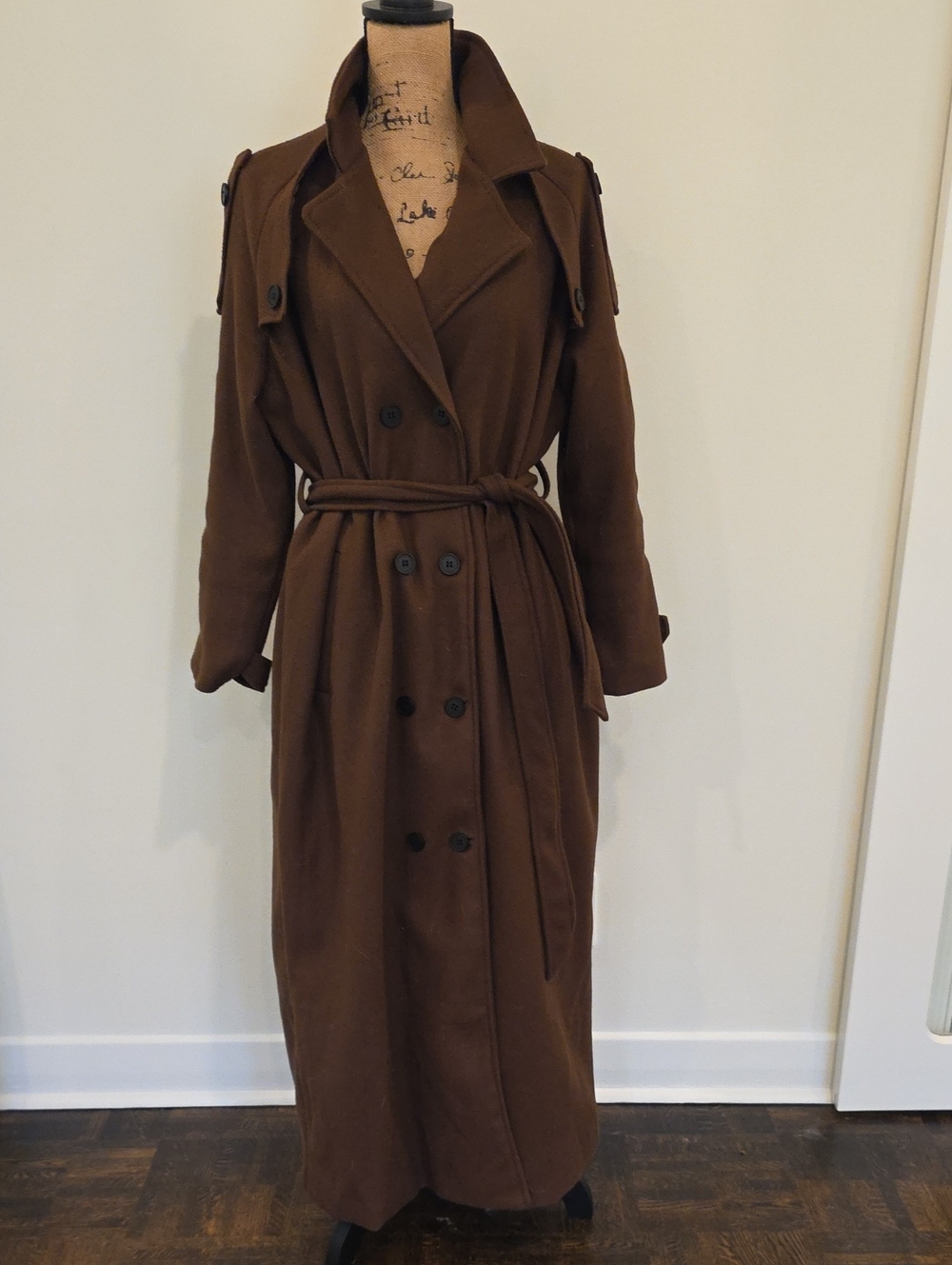 Women's Brown Trench Coat - Brown Long Belted Trench